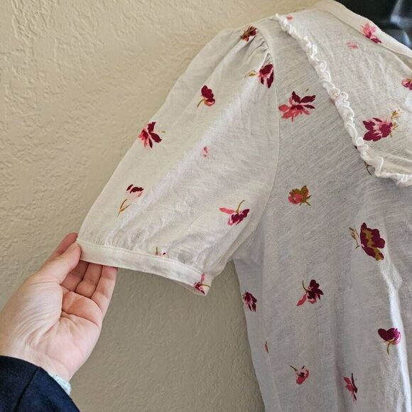 Lucky Brand Floral Button Up Top - Picture 4 of 9
